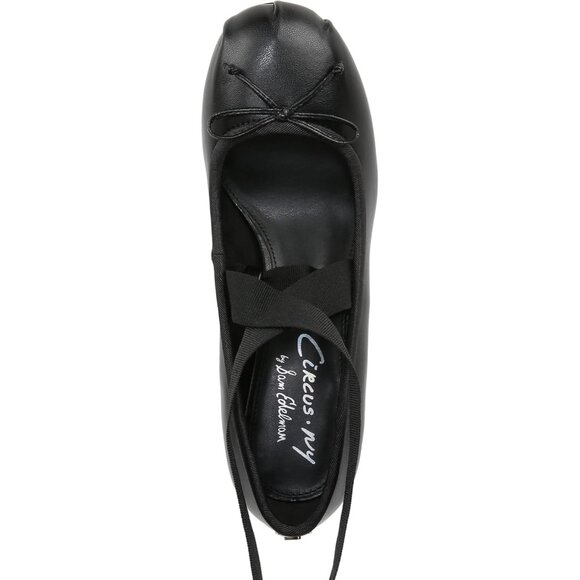 Circus by Sam Edelman Womens Black Polyurethane Block Heel Della Lace-up Pump - Picture 2 of 6